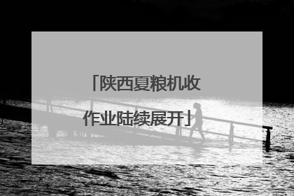陕西夏粮机收作业陆续展开